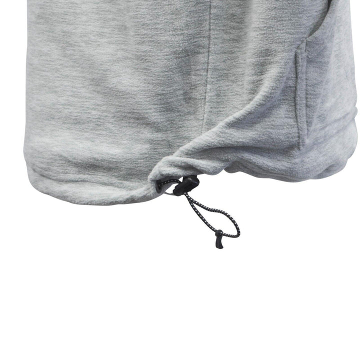 Quiksilver Men's Heather Grey Essentials Polar Fleece Pull Over Hoodie (S13)