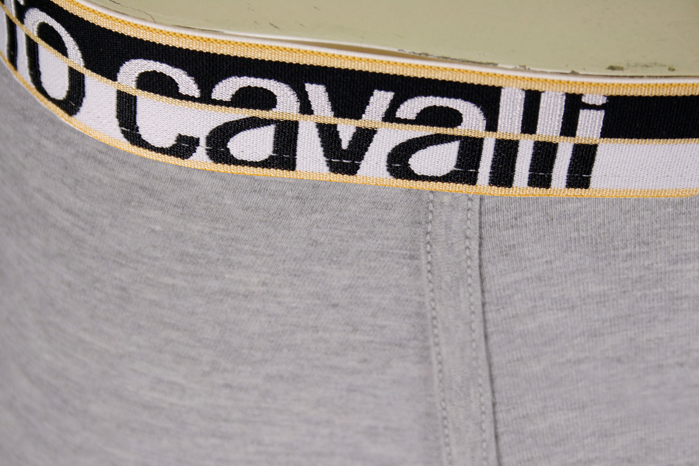 Roberto Cavalli Men's Single Pack Grey Stretch Boxer Briefs