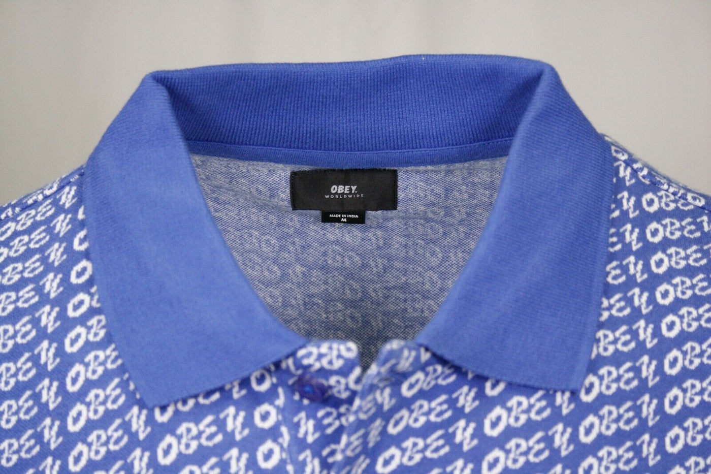 OBEY Men's All Over Print Cutter Button S/S Polo Shirt (S31)