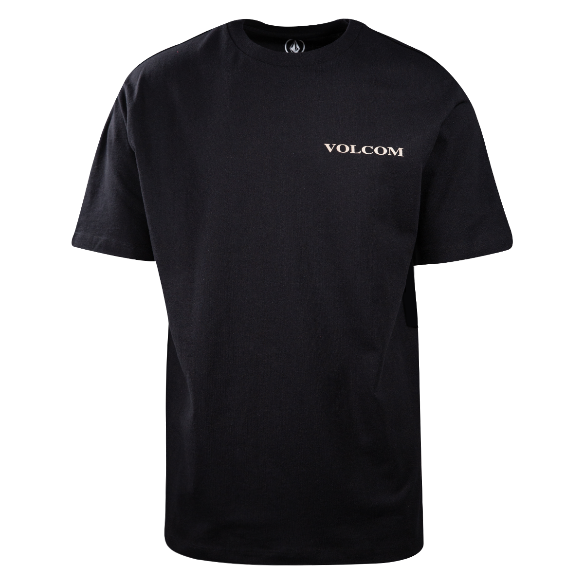Volcom Men's Black Serif Stone Loose Fit S/S T-Shirt (S05)