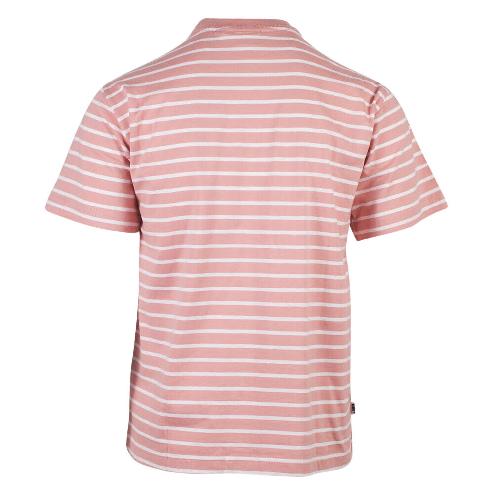 OBEY Men's Coral White Stripe Bold Classic S/S T-Shirt