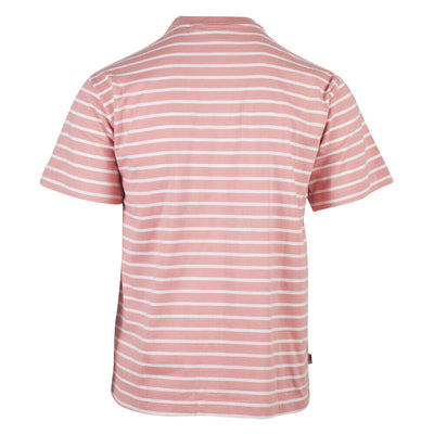 OBEY Men's Coral White Stripe Bold Classic S/S T-Shirt