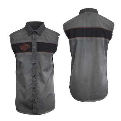 Harley-Davidson Men's Blackened Pearl Iron Bond Blowout Sleeveless Shirt