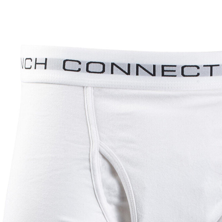 French Connection Men's White & Black 2 Pack Boxer Briefs