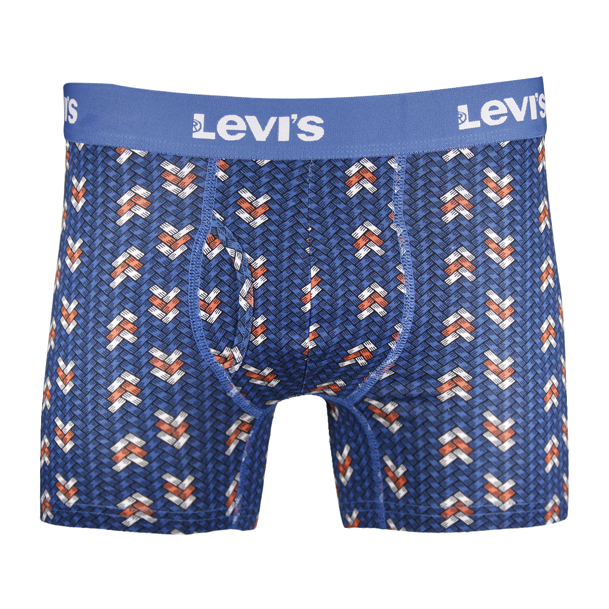 Levi's Men's 3 Pack Grey, Blue Patch, Sky Blue Stretch Boxer Briefs