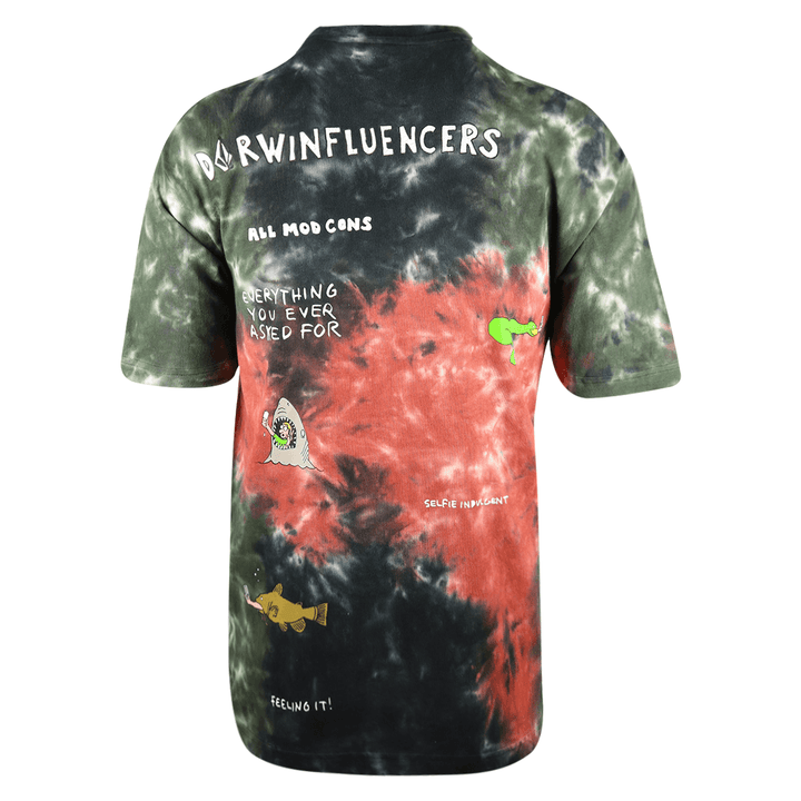 Volcom Men's Tie Dye Animoscillator Dorwinfluencers S/S T-Shirt (S41)