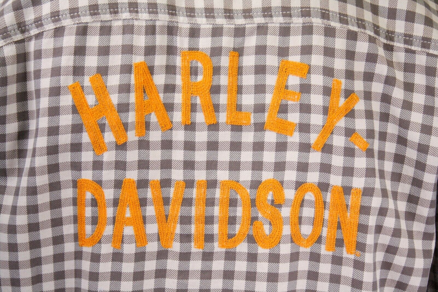 Harley-Davidson Men's Grey Brown Plaid S/S Woven Shirt