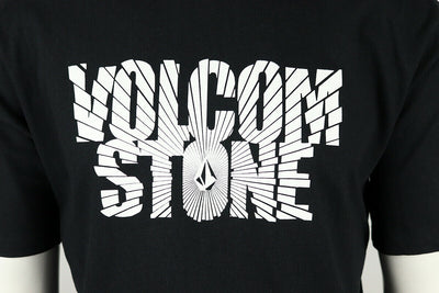 Volcom Men's Black Stone Rays S/S T-Shirt (S48)