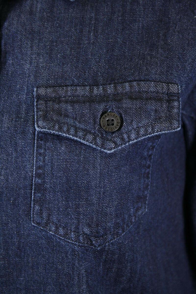 HD Branded Women's Navy Blue Denim L/S Woven Shirt (S03)