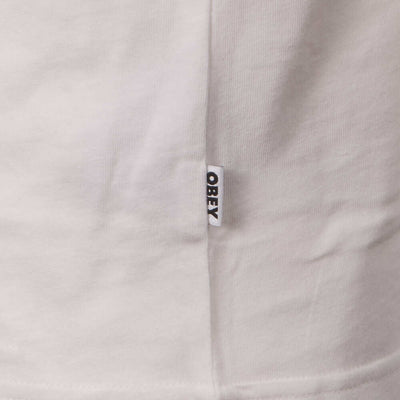 OBEY Men's White Gilmore Pigment S/S T-Shirt