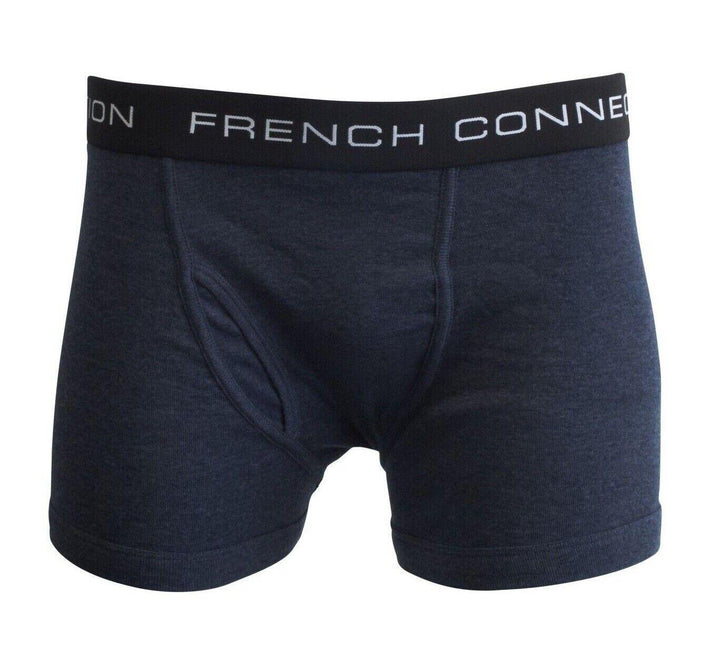 French Connection Men's HTH Navy & HTH Charcoal 2 Pack Boxer Briefs