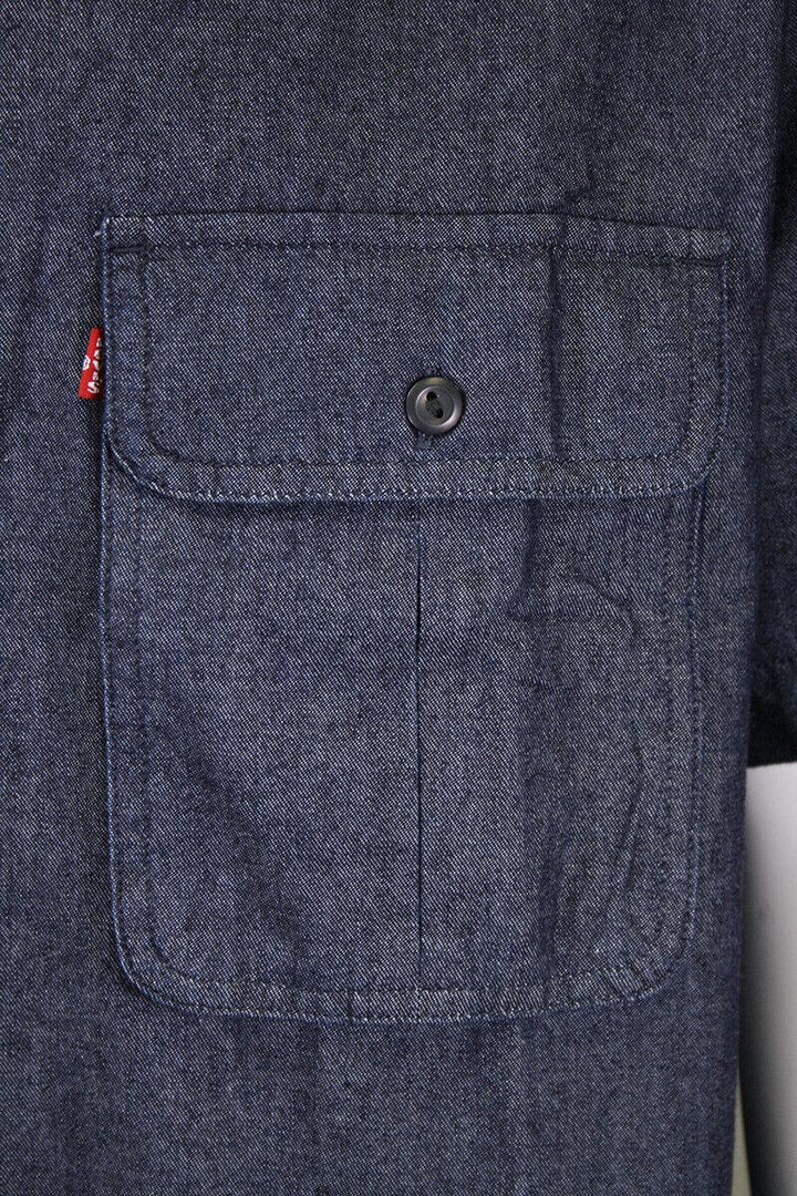 Levi's Men's Navy Blue Denim S/S Woven Shirt (Retail $54.50) S04