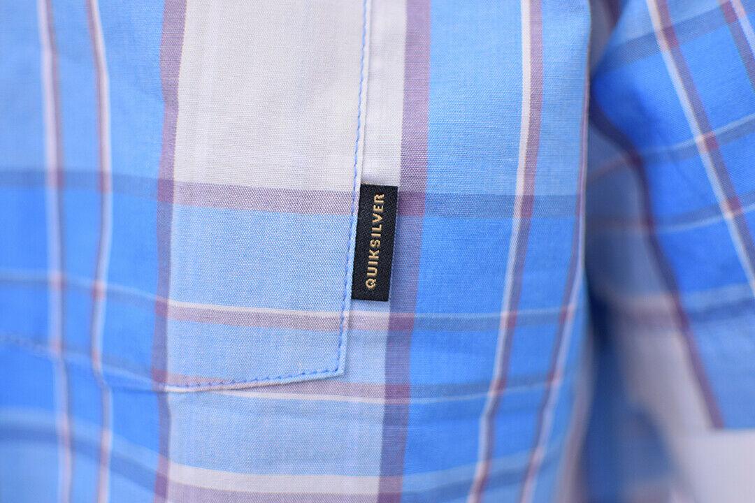 Quik Silver Men's Locked Down Plaid S/S Woven Shirt