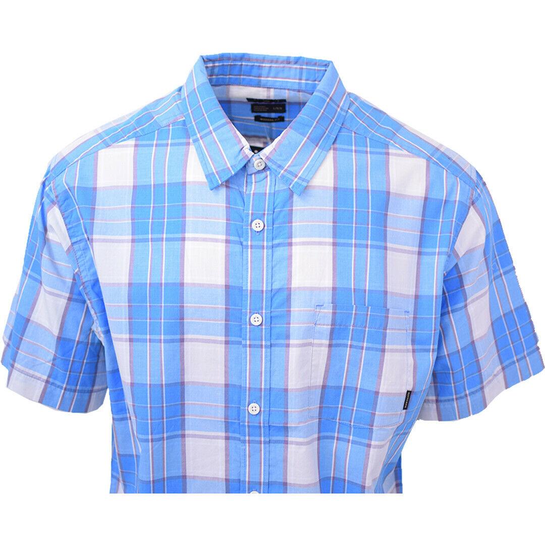 Quik Silver Men's Locked Down Plaid S/S Woven Shirt