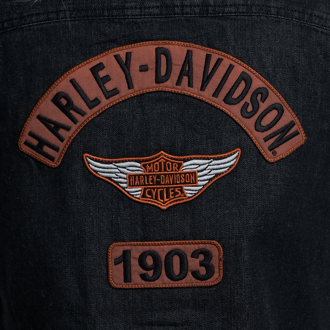 HD Branded Women's Charcoal Vest w/ Back Logo Sleeveless Vest