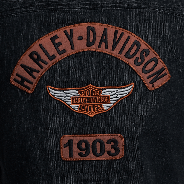 HD Branded Women's Charcoal Vest w/ Back Logo Sleeveless Vest