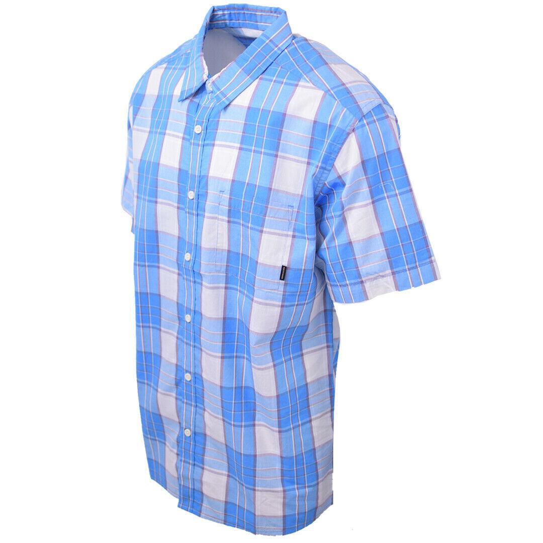 Quik Silver Men's Locked Down Plaid S/S Woven Shirt