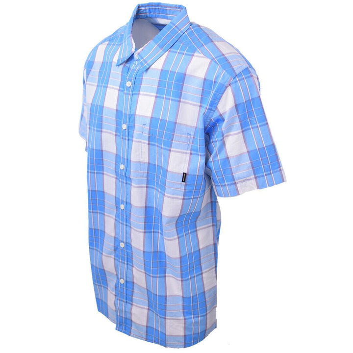 Quik Silver Men's Locked Down Plaid S/S Woven Shirt
