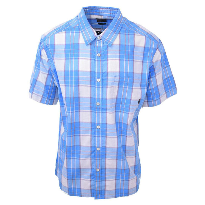 Quik Silver Men's Locked Down Plaid S/S Woven Shirt