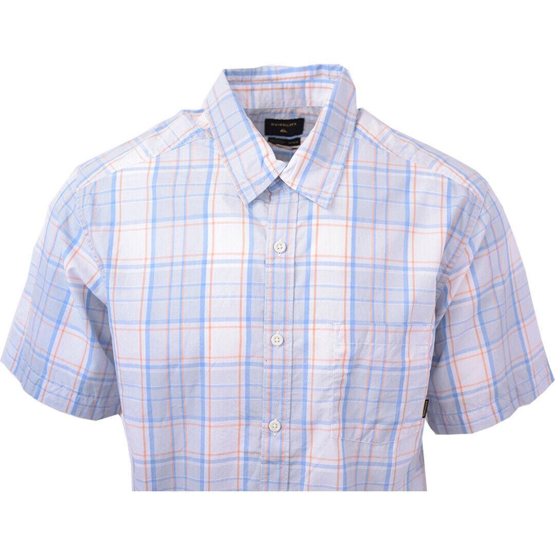 Quik Silver Men's Locked Down Plaid S/S Woven Shirt