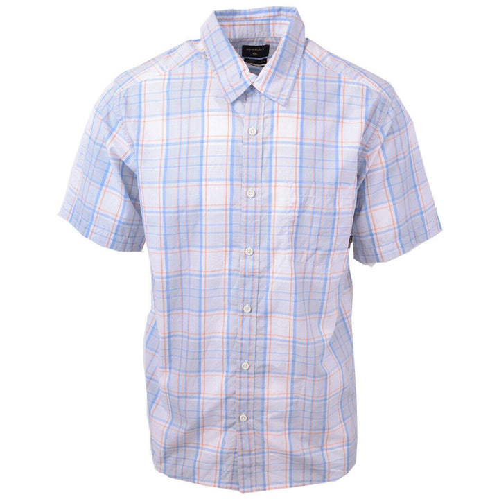 Quik Silver Men's Locked Down Plaid S/S Woven Shirt