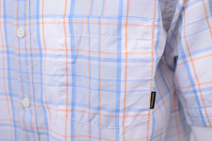 Quik Silver Men's Locked Down Plaid S/S Woven Shirt