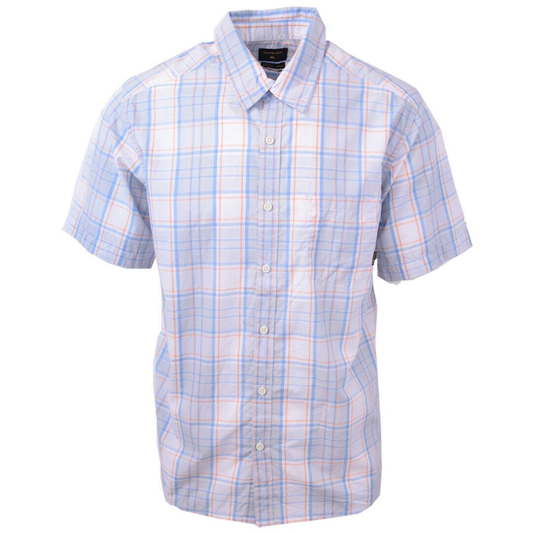 Quik Silver Men's Locked Down Plaid S/S Woven Shirt