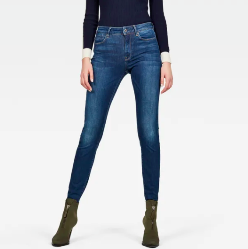 G-STAR RAW Women's Dark Aged Shape High Super Skinny Jeans (D07113)